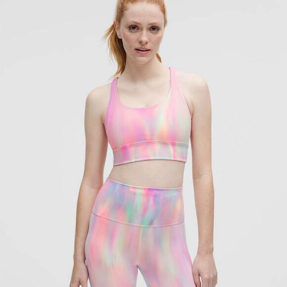 lululemon athletica Other - Lululemon Energy Longline Bra Wash size 6 Psychedelic Wash PSYM